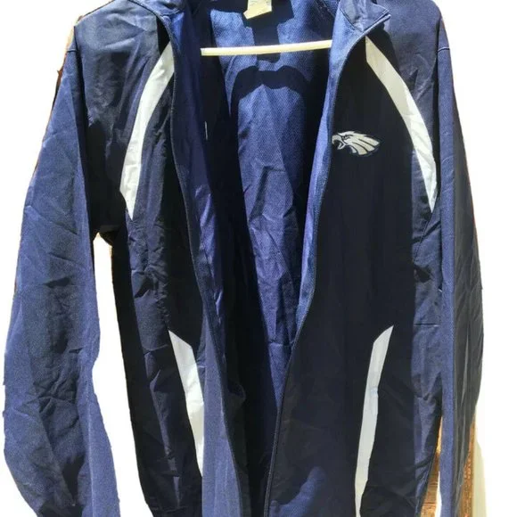 Under Armour NWT Jacket Mens Medium M Cold Gear Dark Blue/White Eagles Full Zip - Picture 9 of 9